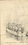 VINTAGE POSTCARD Boat War the Rifle Against Destroyer