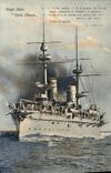 VINTAGE POSTCARD Boat War Regia Nave Carlo Alberto