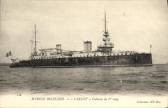 VINTAGE POSTCARD Bateau War Navy Carnot Armours 1st rank