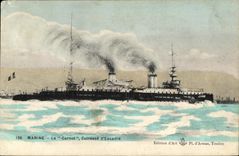 VINTAGE POSTCARD Bateau War Marine Carnot Armours D Escadre