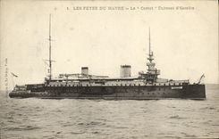 VINTAGE POSTCARD Boat War Festivals Of Le Havre Carnot Curiasse D Squadron