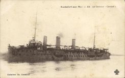 VINTAGE POSTCARD Boat Rochefort War on Sea the Cassard Cruiser