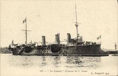 VINTAGE POSTCARD Boat War Cassard Cruiser of 2nd Class