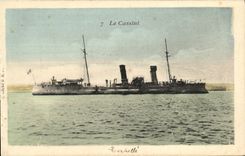 VINTAGE POSTCARD Boat War Cassini