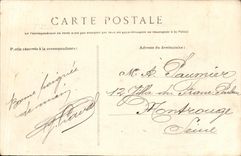 CPA Bateau Guerre Saint Malo Sortie du Port Le Cassini