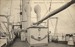 VINTAGE POSTCARD Boat War Navy the Port of Against Cassini Destroyer