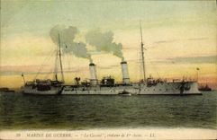 VINTAGE POSTCARD Boat War Navy Cassini Cruiser of 1st Class