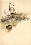 VINTAGE POSTCARD Boat War Against Destroyer D Squadron Cassini Casablanca