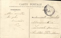 VINTAGE POSTCARD Bateau War Against Destroyer Catapults