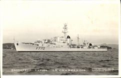 MODERN CARD Boat Fast Escohteur War the Champagne one