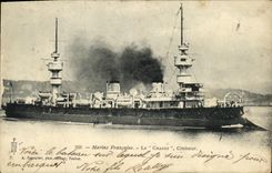VINTAGE POSTCARD Boat War French Navy Chanzy Cruiser
