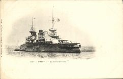 VINTAGE POSTCARD Boat Brest War Charlemagne