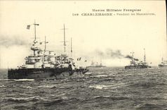 VINTAGE POSTCARD Boat War Charlemagne During the Operations