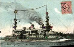 VINTAGE POSTCARD Bateau War Francoise Navy the Martel Charters Armours 1st Class