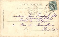 VINTAGE POSTCARD Bateau Toulon War the Charles Martel Armours D Escadre