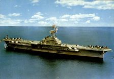 MODERN CARD Bateau War the Gate Clemenceau Plane Carries planes