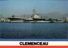 CPm Bateau Clemenceau War Carries Planes