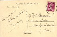 VINTAGE POSTCARD Boat Brest War the Colbert Cruiser in Roads