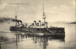 VINTAGE POSTCARD Bateau War Cop Cruiser Armours