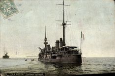 VINTAGE POSTCARD Bateau Brest War the Cop Cruiser Armours
