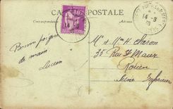 Marina francesa de la guerra del barco de la POSTAL de la VENDIMIA la armadura de Condorcet