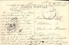 VINTAGE POSTCARD Bateau War Condorcet National marine Armours D Escadre