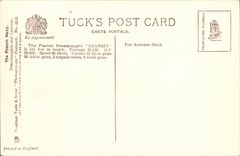 VINTAGE POSTCARD Boat War French Dreadnought Billhook