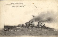 VINTAGE POSTCARD Bateau War Billhook Armours has Turbines of 24000 tons