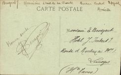 VINTAGE POSTCARD Bateau War Navy Billhook Armours D Escade has Turbines