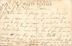 VINTAGE POSTCARD Boat War French Superdreadgnouth Billhook of 1st Rank