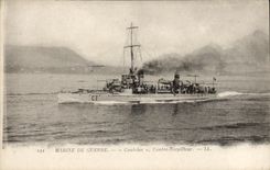 CPA Bateau Guerre Marine De Guerre Coutelas Contre Torpilleur