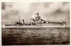 VINTAGE POSTCARD Boat War Navi D italia Da Barbiano