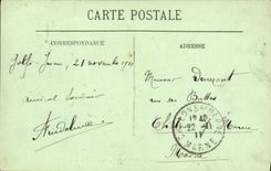 VINTAGE POSTCARD Bateau War Marina De Guerre Danton Dreadnoughts Armours D squadron