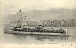 VINTAGE POSTCARD Bateau War the Dart Against Destroyer has L Appareillage