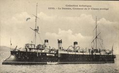 VINTAGE POSTCARD Bateau Artistic War Collection Dassas Croiseur of 2nd Class Protects