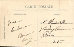 VINTAGE POSTCARD Bateau Artistic War Collection Dassas Croiseur of 2nd Class Protects