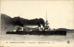 VINTAGE POSTCARD Boat War Navy the Armor of 1st rank Democracy