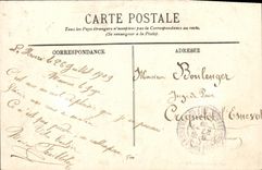 VINTAGE POSTCARD Bateau War the Democracy Cleaned of 15000 tons