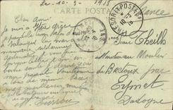 VINTAGE POSTCARD Bateau War D Entrecasteaux Campagne D the East Cruiser armours 1st ragn