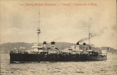 VINTAGE POSTCARD Boat War French Navy Desaix Cruiser of 1st rank