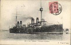 VINTAGE POSTCARD Bateau War Desaix Croiseur Armours