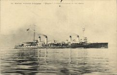 VINTAGE POSTCARD Bateau War French Navy Desaix Croiseur Armours