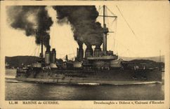 VINTAGE POSTCARD Boat War Navy Dreanoughts Diderot
