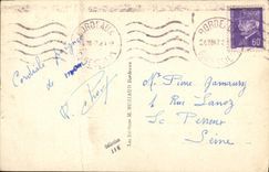 MODERN CARD Boat War Port authority Bordeaux Cruiser in front of the Quincunxes