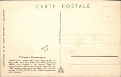 VINTAGE POSTCARD Bateau War Armours Dunkirk Haffner