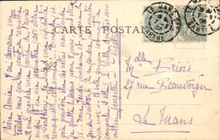 VINTAGE POSTCARD Boat War Dunois Sloop Destroyer