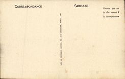 VINTAGE POSTCARD Bateau War Navy Against Destroyer Teaches Russet red