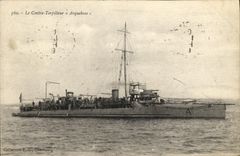 VINTAGE POSTCARD Boat War Against Destroyer Arquebus