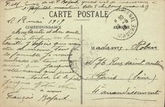 VINTAGE POSTCARD Boat War Against Destroyer Arquebus