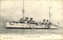 VINTAGE POSTCARD Bateau War Dupleix Croiseur Armours